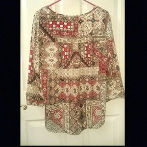 Patterned blouse sz XL